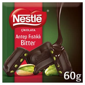 Nestle Antep Fıstıklı Bitter Kare Çikolata 60 G