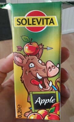 Boisson à la pomme, sucrée, aromatisée.
