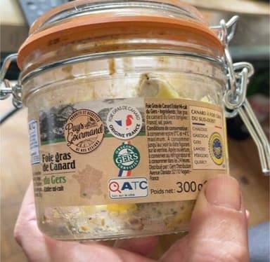 Foie gras de canard du Gers entier mi cuit