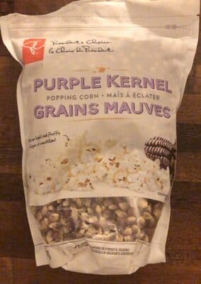 Maïs à éclater Grains Mauves