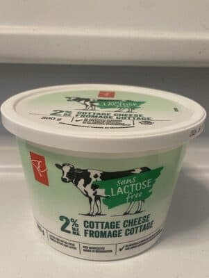 Fromage cottage sans lactose 2%