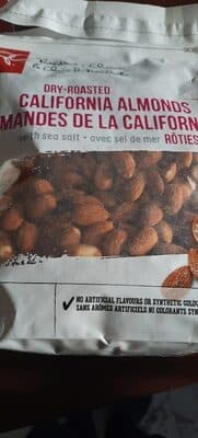 amandes de la Californie roties