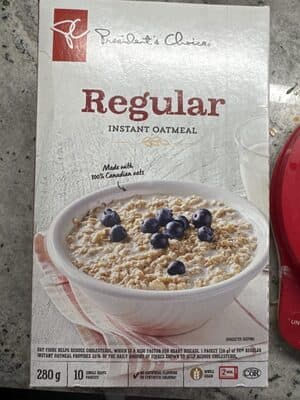 Regular Instant Oatmeal