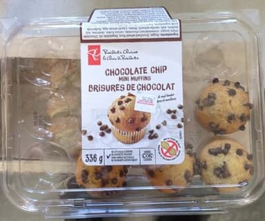 Mini chocolate chip muffin