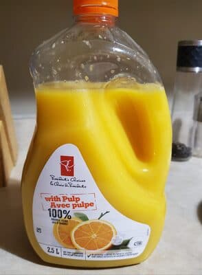 100% Orange Juice With Pulp