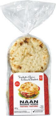 Traditional naan rounds