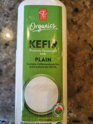 Plain kefir probiotic fermented m f milk