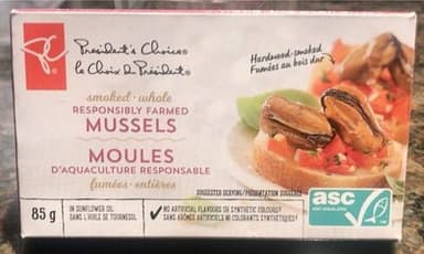 Moules fumées entières