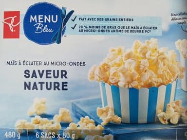 President's Choice Blue Menu Natural Flavor Microwave Popcorn