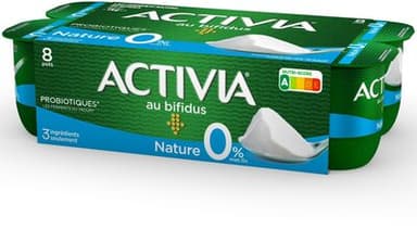 Activia bifidus nature 0% de mg 125 g x 8