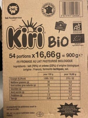 Fromage Kiri Bio