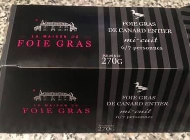 Foie gras de canard entier mi cuit