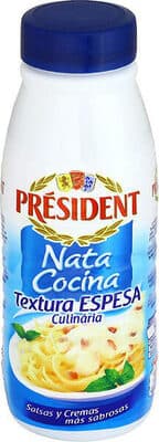 Nata líquida espesa para cocinar