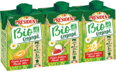Crème entière biologique 30% Mat. Gr.