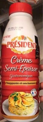 Crème entière semi-épaisse