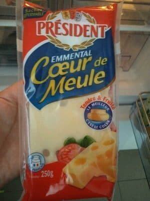 President emmental coeur de meule 250g