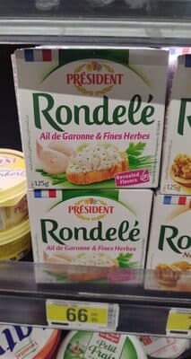 Rondele ail fines herbes président 125g.as