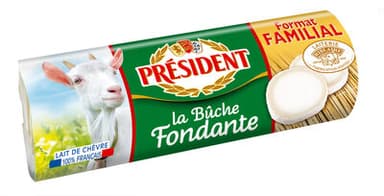 PRESIDENT BUCHE FONDANTE CHEVRE FORMAT FAMILIAL 250g