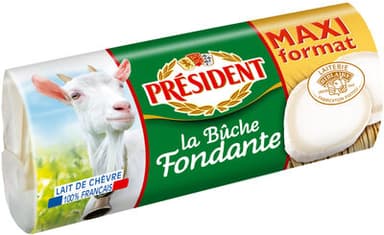 PRESIDENT BUCHE FONDANTE CHEVRE MAXI FORMAT 380g