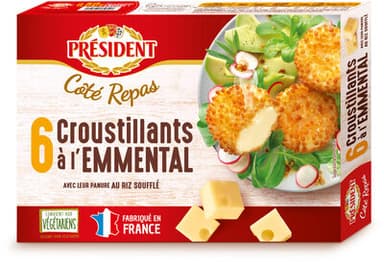 PRESIDENT COTE REPAS 6 CROUSTILLANTS A L EMMENTAL 150g