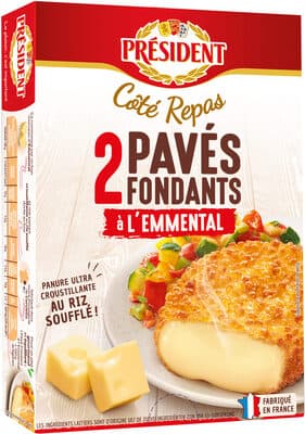 Pavés fondants à l'emmental