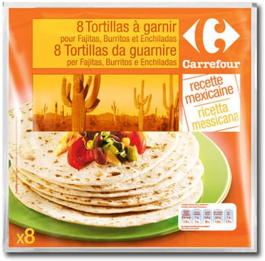 8 Tortillas au blé