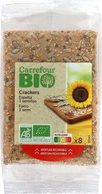 Crackers Espelta 3 semillas