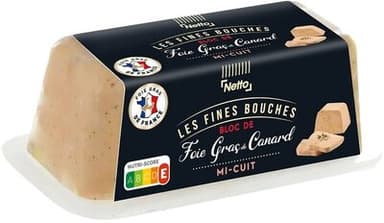 Festif 2025 - bloc de foie gras de canard mi cuit - lingot - 150g