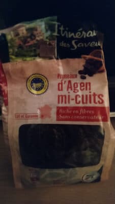 Itinéraire des Saveurs, Pruneaux d'Agen mi cuits, le sachet de 500 g