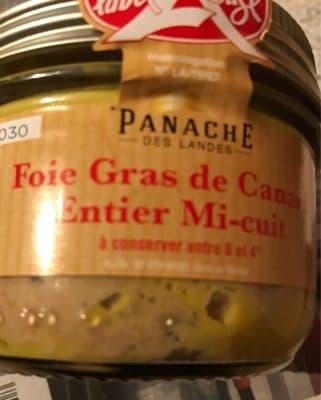 Foie gras de canard entier mi cuit des Landes Label Rouge