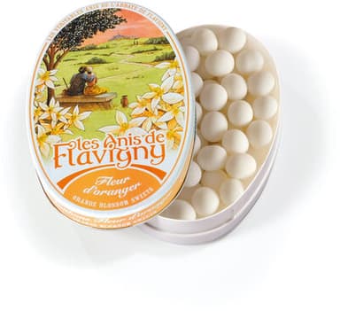 Boite ovale fleur d'oranger