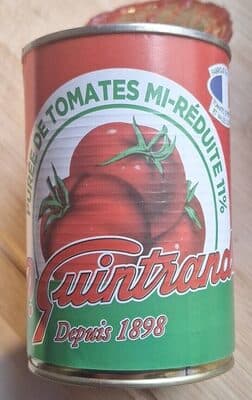 Purée de tomates mi reduites
