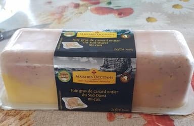Foie gras de canard du Sud Ouest mi cuit