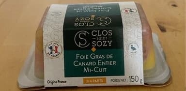 Foie gras de canard entier mi cuit