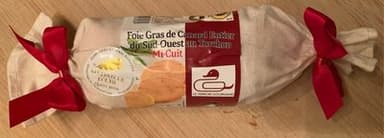 Foie gras de canard entier du sud ouest au torchon mi cuit