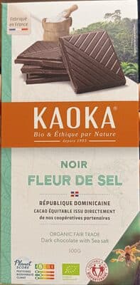 Chocolat Noir à la Fleur de Sel Bio