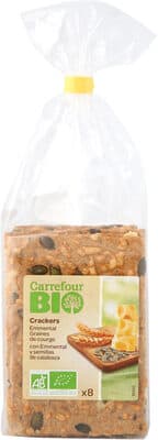 Crackers Emmental & pipas de calabaza
