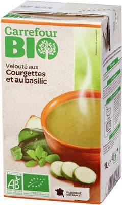 Crema de calabacín y albahaca