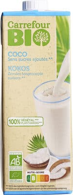 Lait végétal Coco sans sucres ajoutés