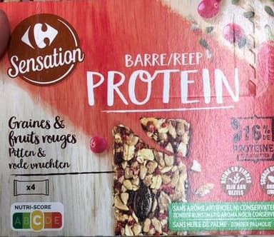Barre protein graines & fruits rouges