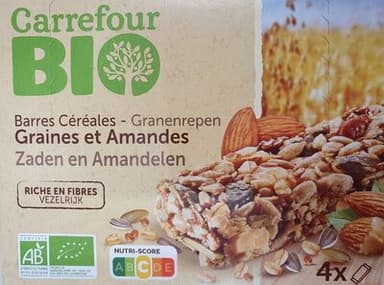 Barres Céréales Graines et Amandes