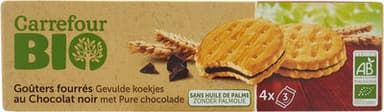 Goûters fourrés au chocolat noir