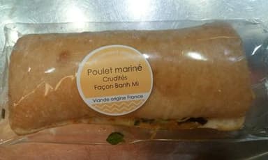 Poulet mariné crudité façon Banh Mi