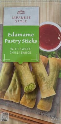 Deep fried edamame pastry sticks