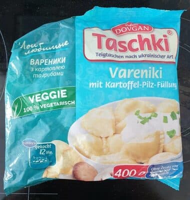 Vareniki mi Kartoffel-Pilz-Füllung