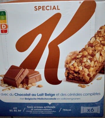 Barres de Céréales Special K Chocolat au Lait