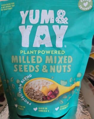 Milled mixed seeds and nuts