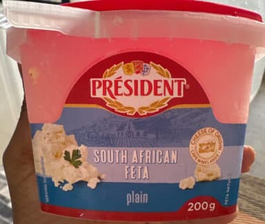 President Feta plain 200g 𝑷𝑹𝑰𝑪𝑬: 49.99 𝑹𝑶𝑺:0