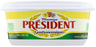 Manteiga Extra Com Sal Président Gastronomique Pote 200g