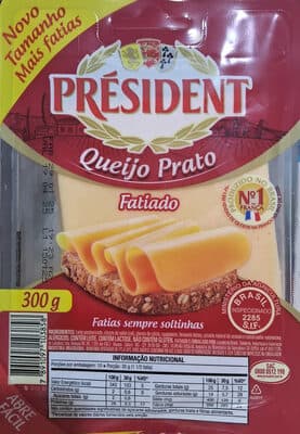 Queijo Prato President Fatiado